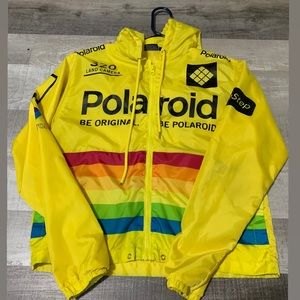 Yellow Polaroid Windbreaker Jacket